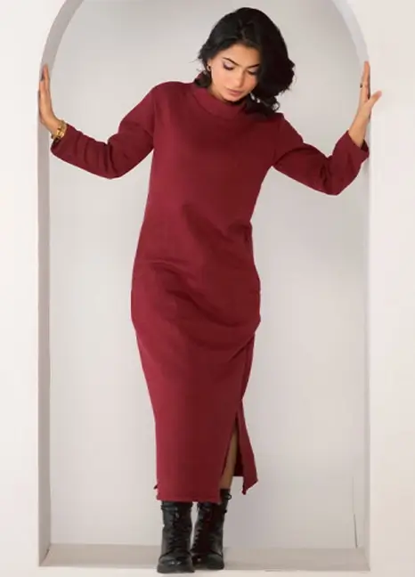 Fleece Mock Neck Longer